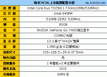 升级+降价 海尔最超值的笔记本6999元