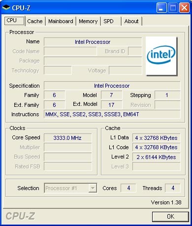Intel双核/四核Penryn处理器现场评测