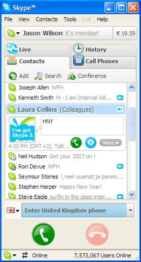 网络电话软件 SKYPE V3.6.0.127 BETA