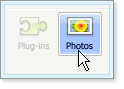 Click the Photos button to begin sharing photos.