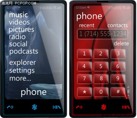 微软步苹果后尘 Zune 3概念手机登场
