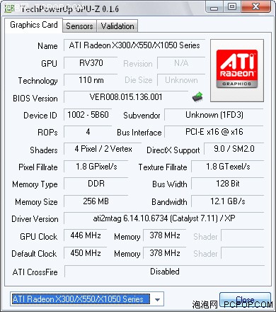 下载:权威显卡识别工具 GPU-Z v0.1.6