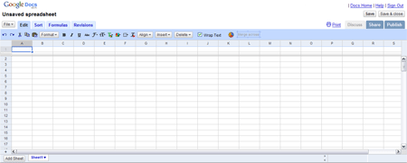 Google Spreadsheets