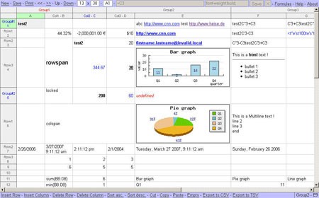 Simple Spreadsheet