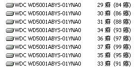 370MB/s连续读取 8块500G做RAID5测试
