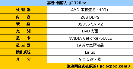 双核独显大硬盘 惠普g3328降至4600元