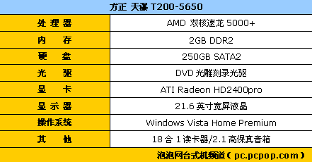 网购价格再降 方正天瀑T200售5500元