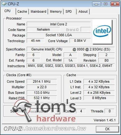 Nehalem 2.93GHz 3DMark/PCMark实测