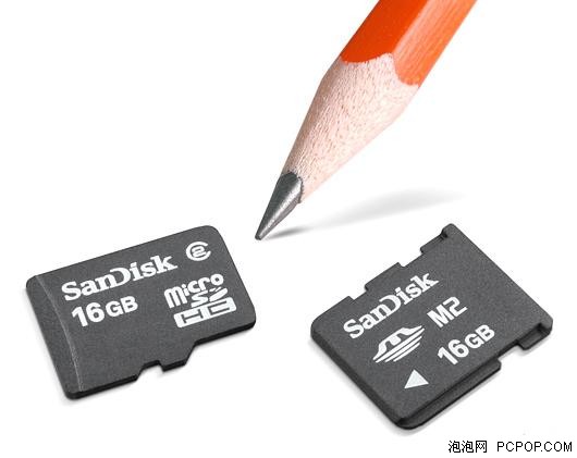 海量手机存储 SanDisk推出16GB TF\/M2_SanD