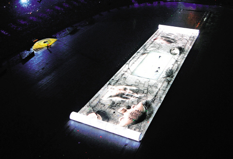 北京奥运会开幕式上的画卷用的就是led显示设备