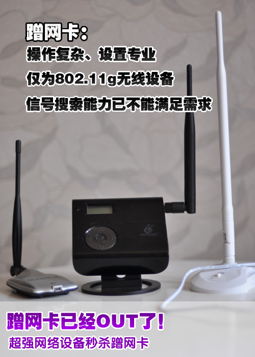 你真的OUT了?超强无线设备秒杀蹭网卡 