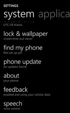 Windows Phone 7的用户界面先睹为快 