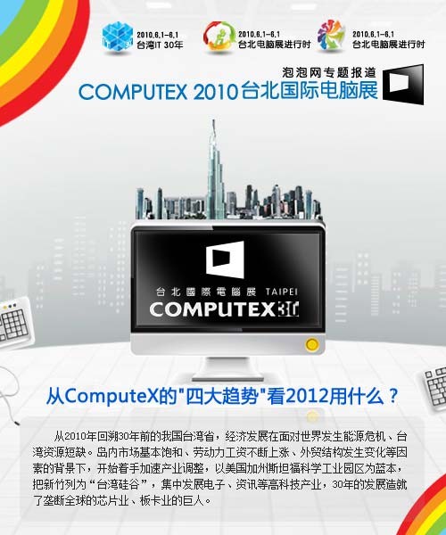 2010台北国际电脑展6月1日盛大开幕！ 