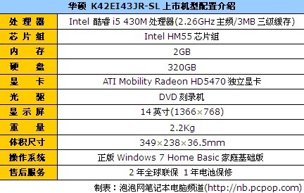 华硕 K42EI43JR-SL 