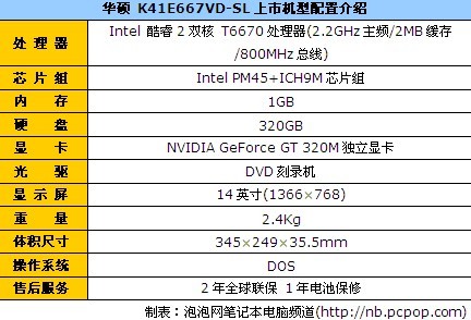 华硕 K41E667VD-SL 