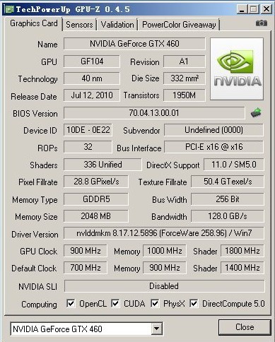 竟领先公版30%！2GB版GTX460超频很猛 