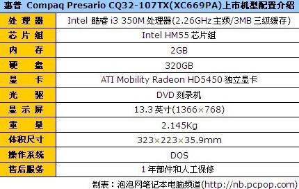 视觉华丽的探戈!惠普 CQ32仅售4250元 