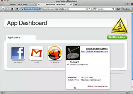 Mozilla计划2011年发布在线应用商店 