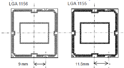 LGA1155和LGA1156的区别 
