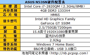 16GB超大容量恐怖内存:华硕N53SN评测 