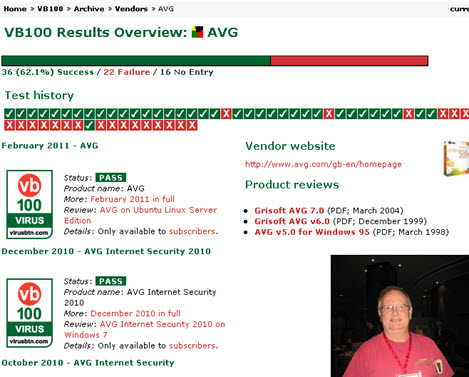 杀软AVG顺利过Linux平台上VB100测试 