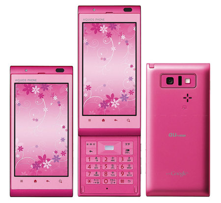 夏普新推Android 2.3粉红色女性手机 