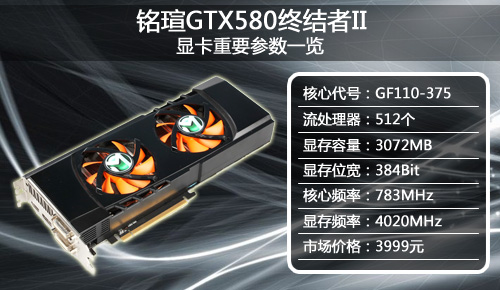 显存扩容3GB 铭瑄GTX580终结者II评测 