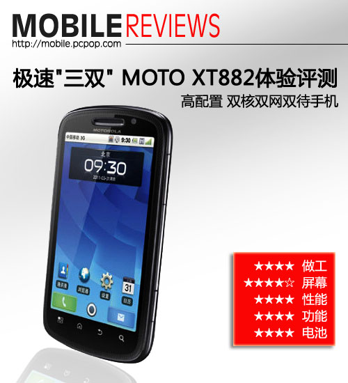 MOTO XT882体验评测 