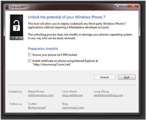 WP7手机越狱服务开张：只需支付9美元 