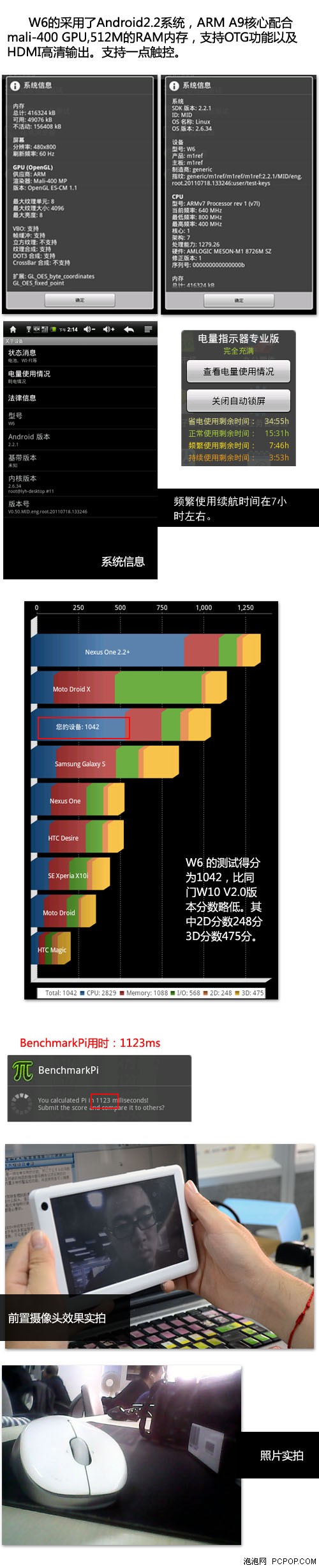 白衣刺客阻击iPad2称雄 蓝魔W6抢先测 