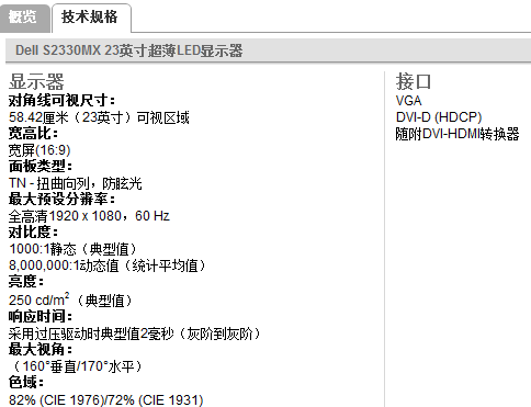 超薄全高清！戴尔新23吋液晶大陆开卖 