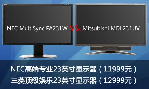 专业vs娱乐！两款万元级23吋液晶对决 