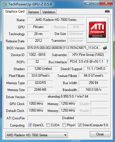 全金属装甲战力 检阅讯景FX7870双酷魂黑卡 