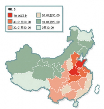 除三地外！整个中国都是PM2.5重灾区 