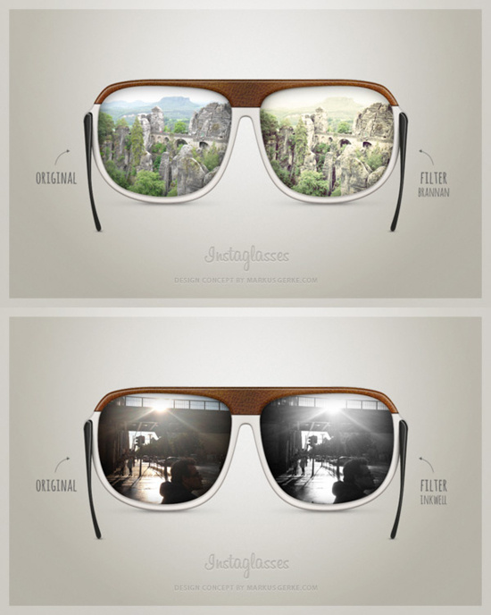Instagram新推出概念眼镜Instaglass 