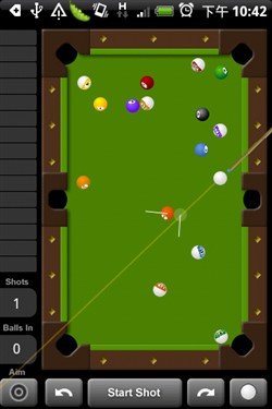 精确角度风骚走位 Android游戏2D台球 