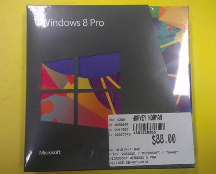 Windows8 Pro盒装版在新西兰上架[图] 