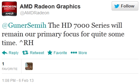 AMD官方确认：HD 8000需要等第四季度 