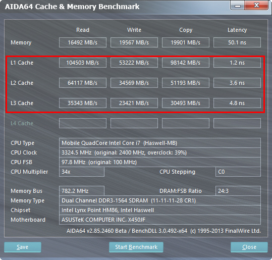 配Haswell i7 4700HQ  华硕A450J评测 