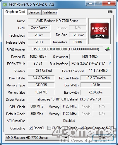 GCN入门新军!Radeon HD 7730性能测试 