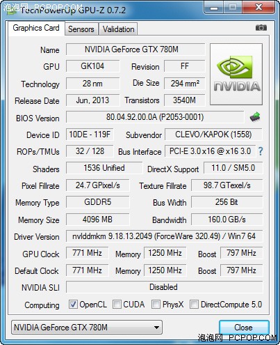 顶级GTX780M独显 神舟战神K680S评测_神舟