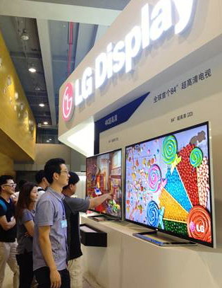 LG Display新技术亮相2013亚洲光电展 