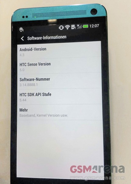 搭载Android4.3 蓝色HTC One真机曝光 