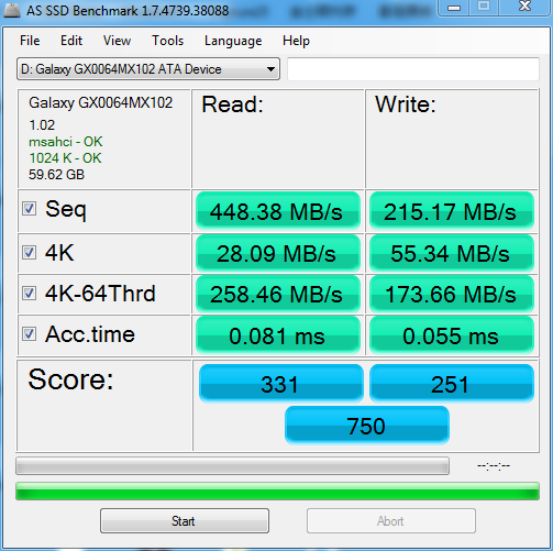 小容量有高性能 影驰64GB黑将SSD评测 