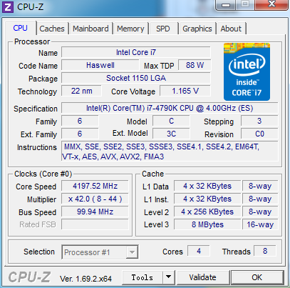 默认4GHz超频恶魔 Core i7-4790K测试 