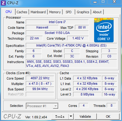 默认4GHz超频恶魔 Core i7-4790K测试 