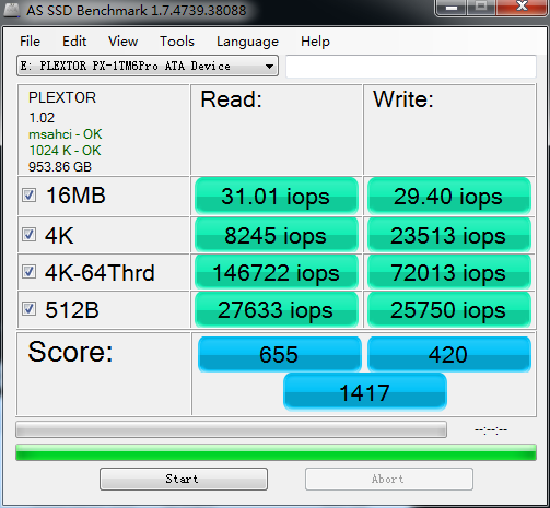 超大容量 浦科特1TB M6 Pro SSD评测 