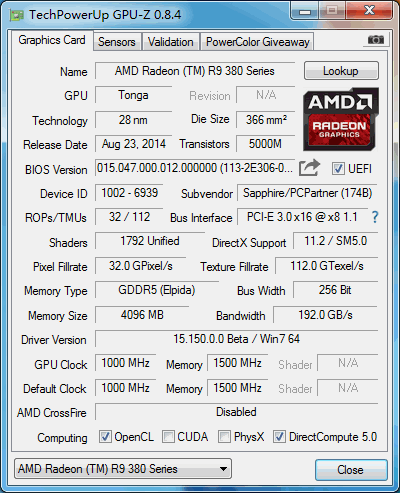 一线大厂力作 蓝宝石R9 380黑钻评测 