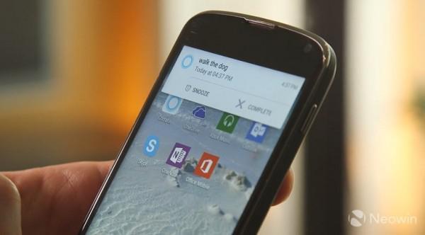 安卓公测版Cortana 微软已经准备就绪 