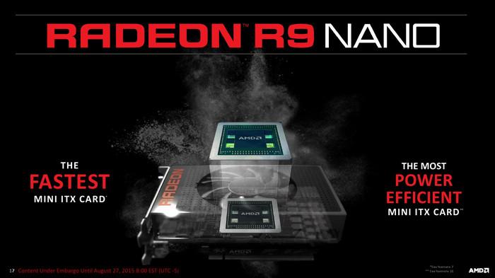 AMD R9 Nano显卡曝光：最强ITX小卡，TDP功耗175W 